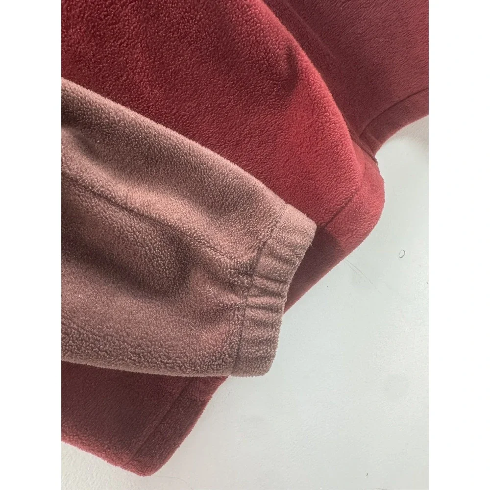 Men's Columbia Red Brown Super Soft Fleece Full Zip Jacket Size XXL